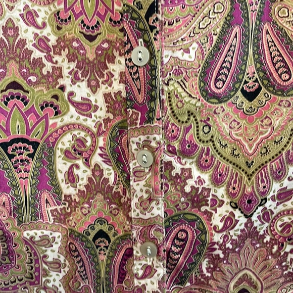 212 Collection Paisley 3/4 Sleeve Blouse - Picture 7 of 10